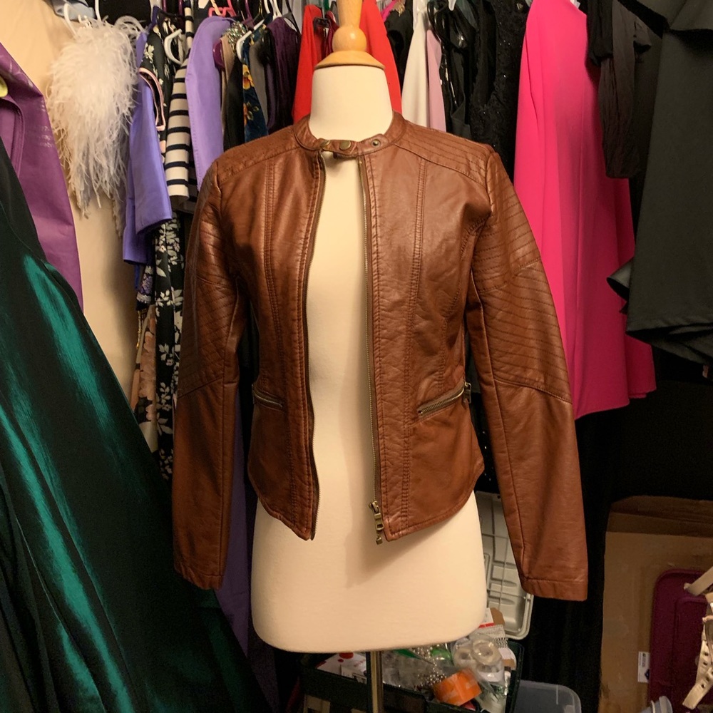 Faux Leather Jacket